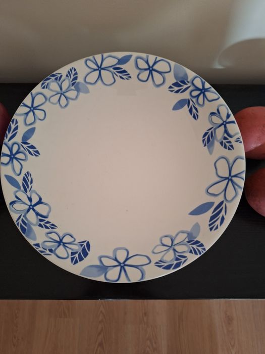 Taça cerâmica e Frutos decorativos427807409124812805