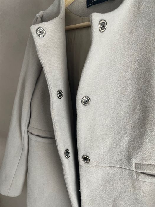 Płaszcz wełniany Zara roz. S - 66% wełny