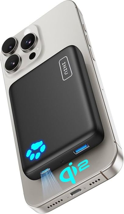 INIU зовнішній акумулятор 10000 мАг, Qi2 MagSafe, PD 30W, для iPhone