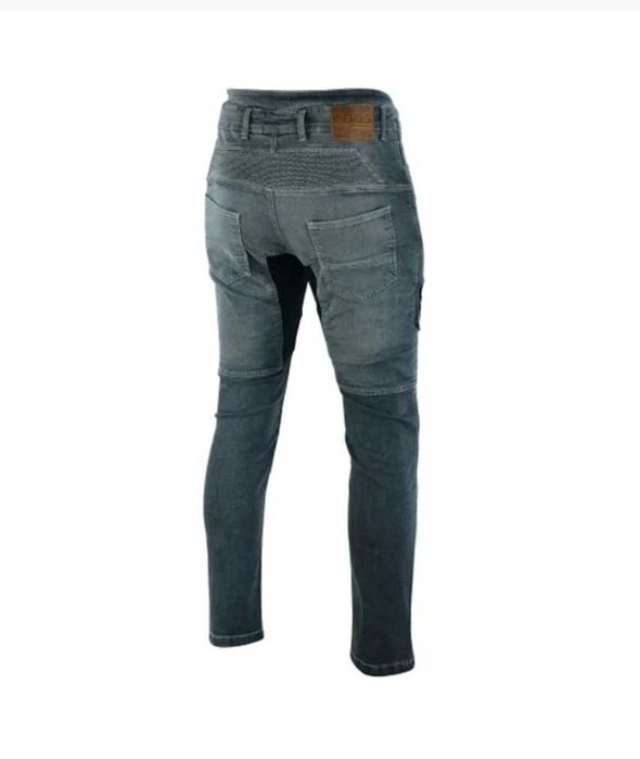 Calças jeans cinza motard c/proteções mota scooter novas