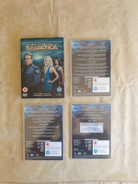 DVDs usados Battlestar Galactica Temporadas 1, 2 e 3