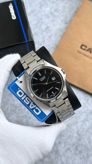 Наручний годинник Casio MTP-1183 Silver/Black | наручные часы