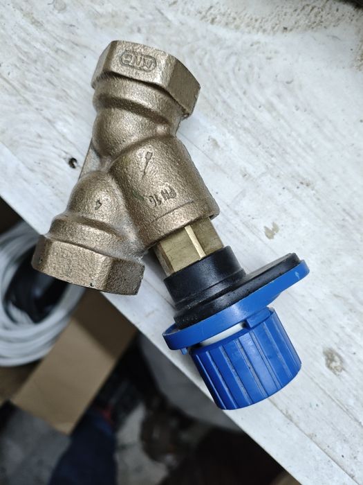 Клапан балансувальний Honeywell (Resideo Braukmann) Комбі 3-плюс синій