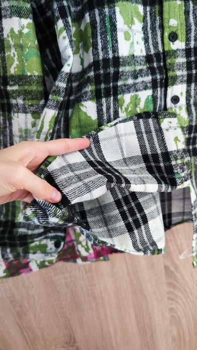 до 50р. Оверсайз Байкова Сорочка у клітинку, жіноча з капюшоном