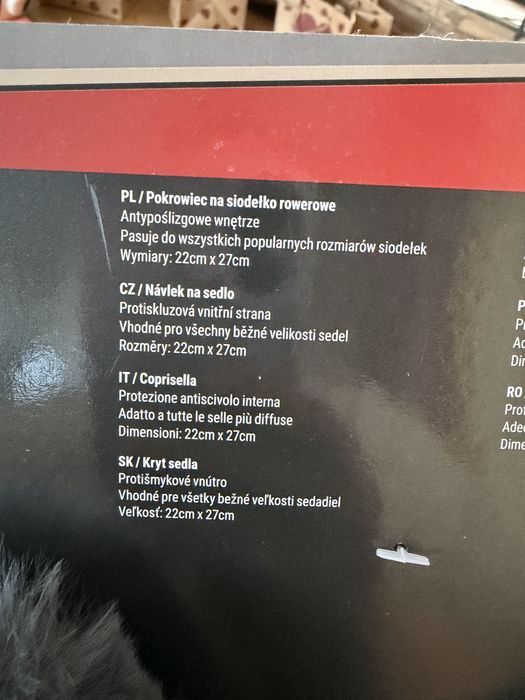 Pokrowiec na siodelko rowerowe