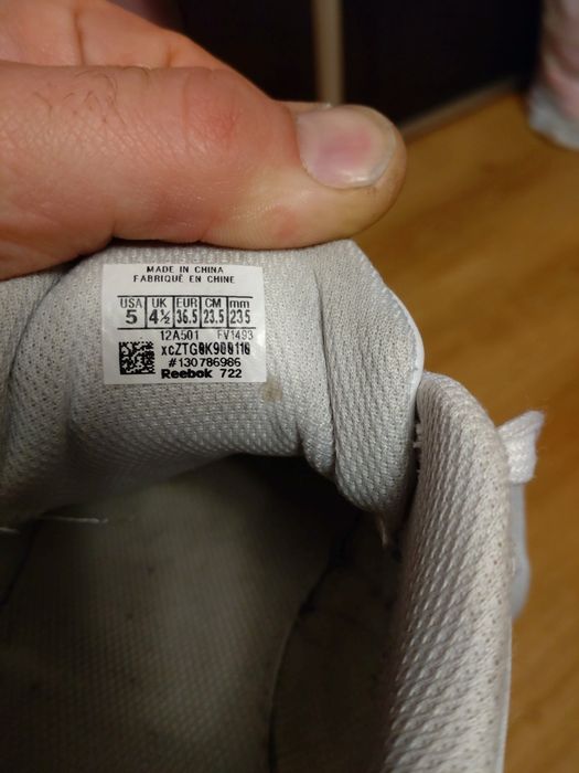 Buty sportowe adidasy Reebok białe rozmiar 36,5 dł wkładki 235mm