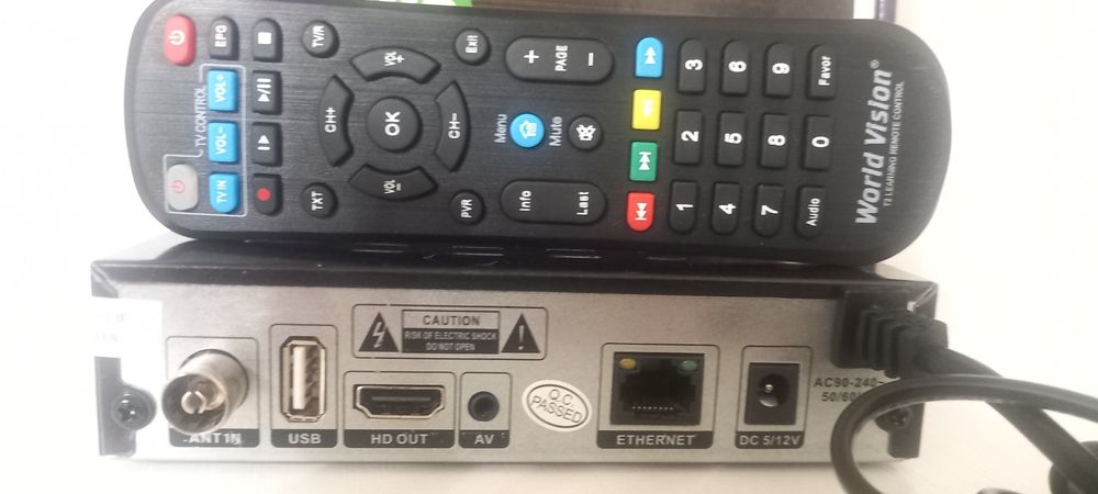 Тюнер T2 World Vision T625A LAN + IPTV каналы