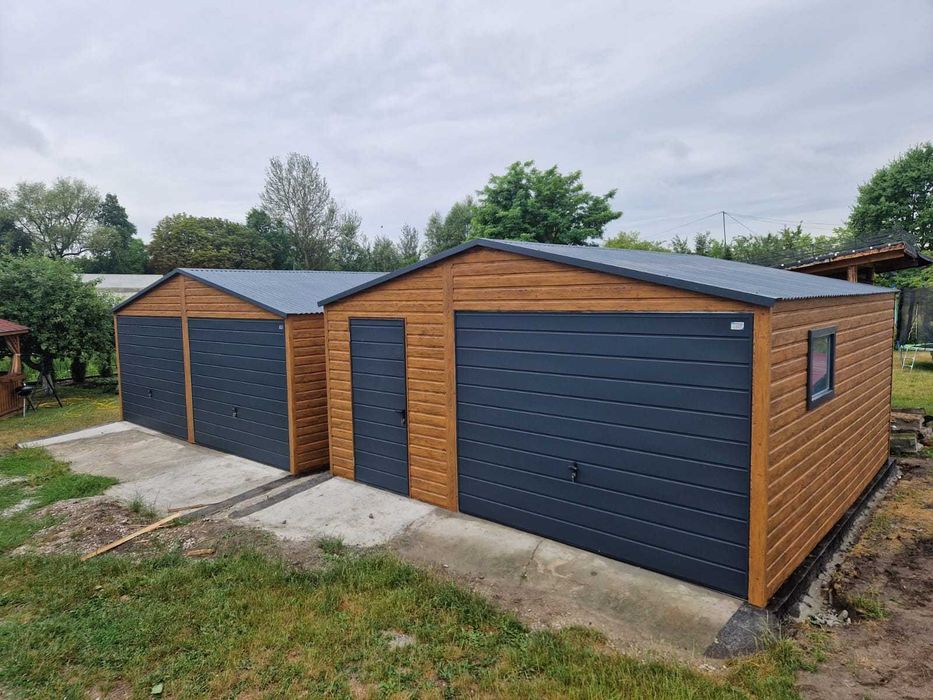 Garaż blaszany 6x5 m PREMIUM garaże blaszane 6x5 7x5 8x5 9x5 6x6 7x6 8x6 9x6 PRODUCENT garaży PREMIUM !!!