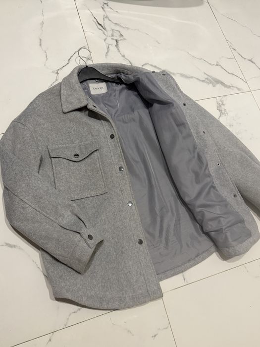 Бомьер zara теплая рубашка куртка пальто тепла сорочка