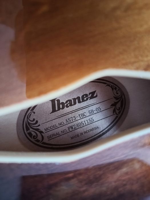 Gitara Ibanez hollowbody model AS 73-TBC