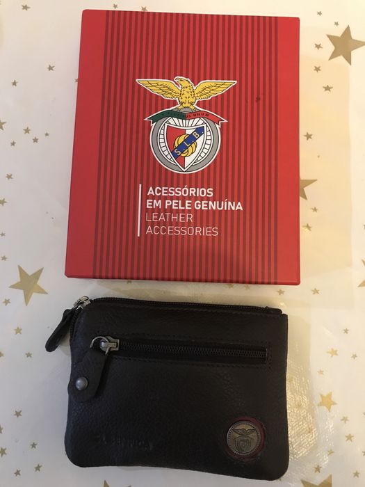 Porta moedas do Benfica em pele genuina NOVA