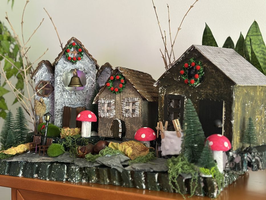 Vendo vila de natal totalmente artesanal!