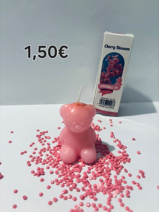 Vela aromatica feita a mão