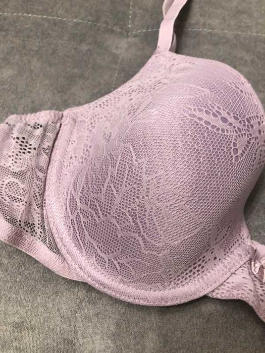 Nowy liliowy koronkowy biustonosz stanik 80B Primark
