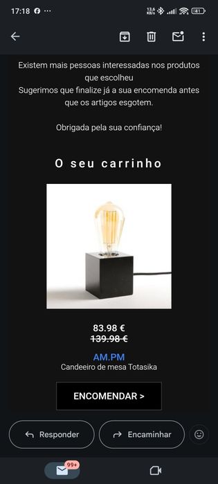 2 Candeeiros de mesa