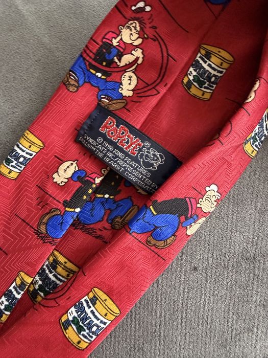 Nowy czerwony krawat popeye