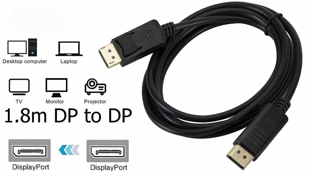 Оригінальний кабель Display port - Display port, DP to DP, якість