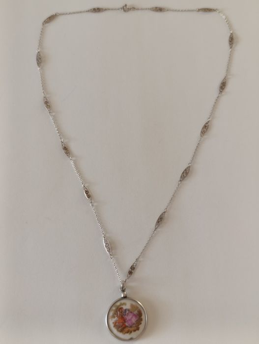 Colar trancelim em prata