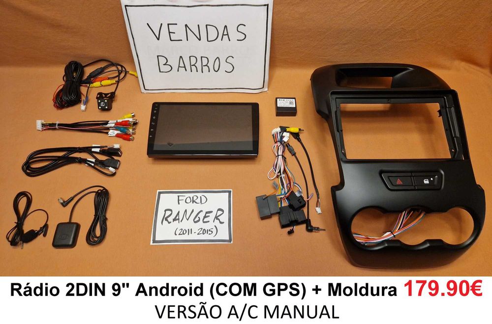 (NOVO) Rádio 2DIN • Mazda BT-50 • FORD Ranger • Android GPS [4+64GB]