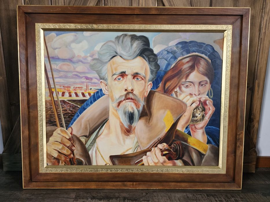 Kopia obrazu Malczewskiego 98x80cm w ramie.