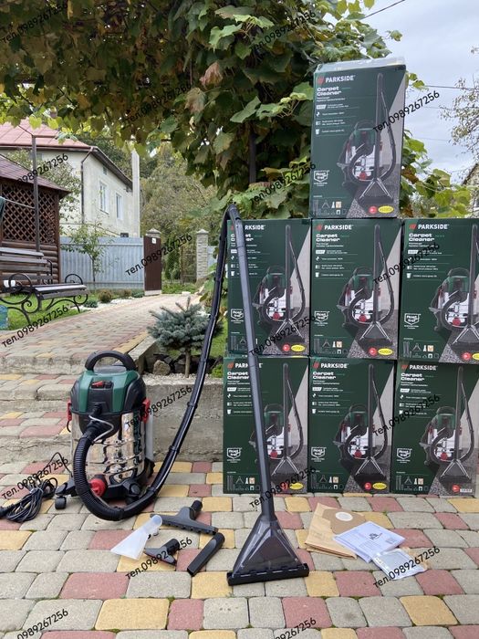 Миючий пилосос, пилесос моющий, порохотяг, строительный Parkside