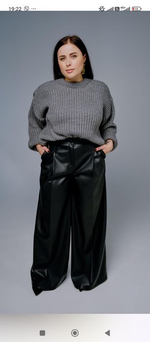 Продам брюки палаццо екошкіра