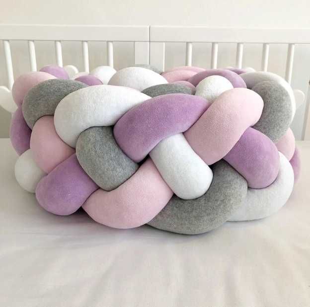 Захисний бортик в ліжечко IngVart Косичка 20х240 см Бортик в кроватку