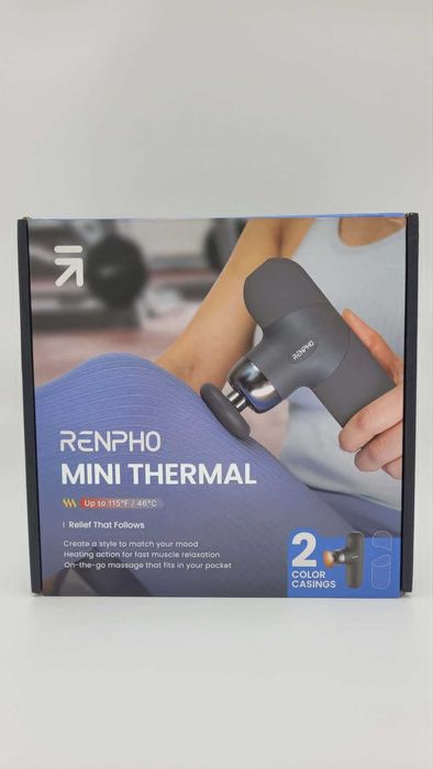 RENPHO Mini Masażer Termiczny z Funkcją Ciepła Przenośny Do Mięśni
