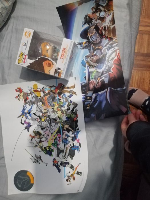Pack overwatch 2 posters funko pop base copos oficial