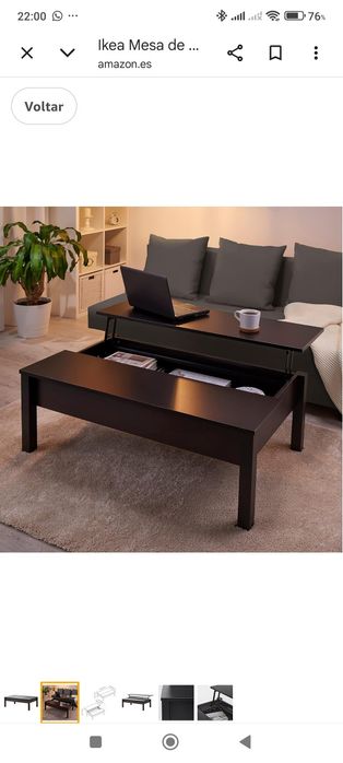 Vendo mesa de centro IKEA elevatória