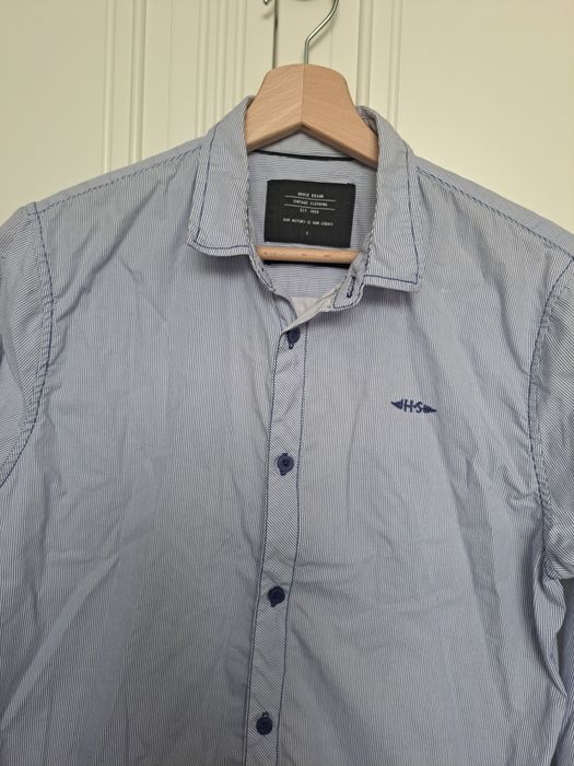 Męską koszula w paski Slim Fit roz. S