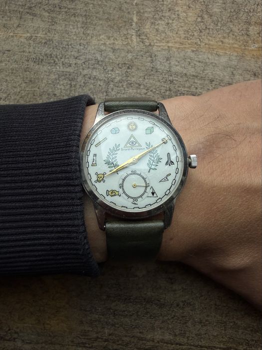 Girard Perregaux Masonic dial 34 mm bk
