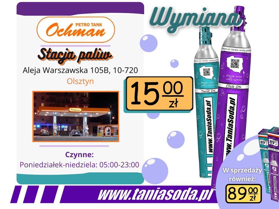 Gaz Soda CO2 425g do saturatorów Stream quick on twist on connect