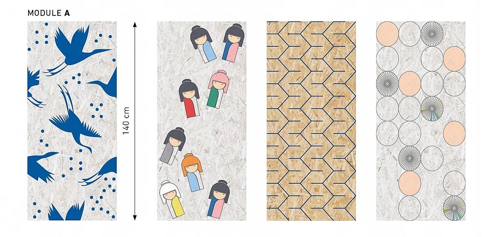 Ekologiczne panele ścienne BE.YOND ecowall SWISS KRONO Parasole