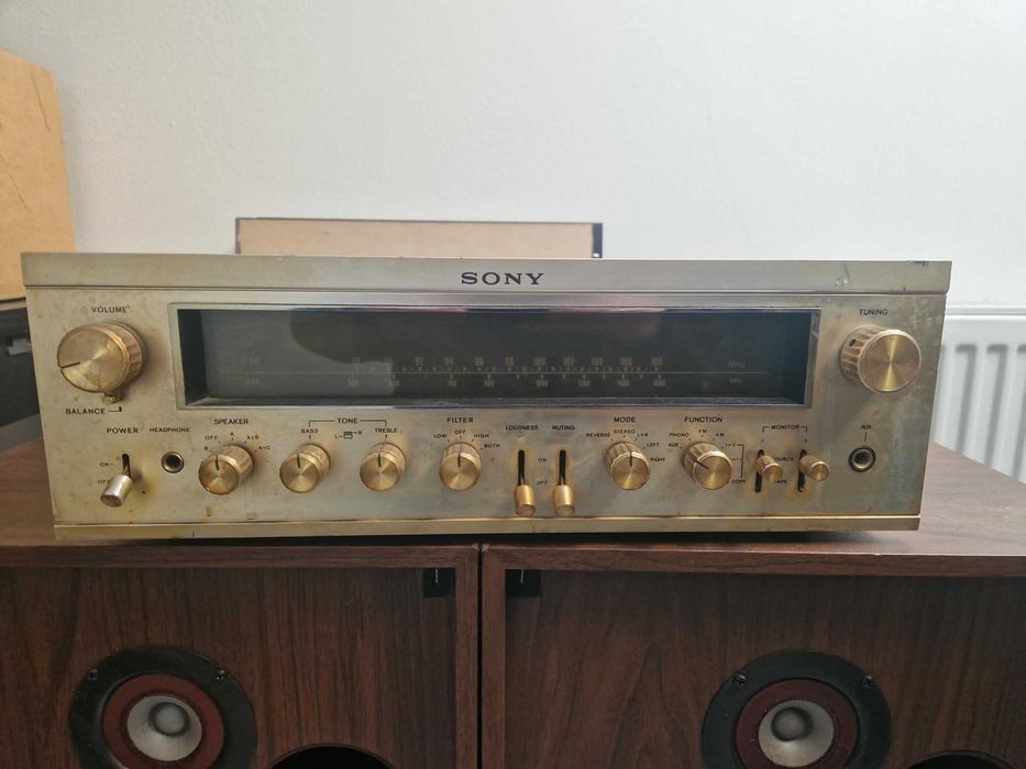 Zestaw stereo amplituner Sony STR-7055A, kolumny Marantz Imperial 7G