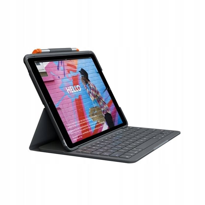 outlet klawiatura etui logitech slim folio do apple ipad 7 gen/8 gen/9 gen