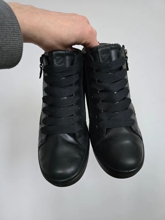 Ecco buty ocieplane zimowe za kostkę rozm. 39 gore-tex skórzane