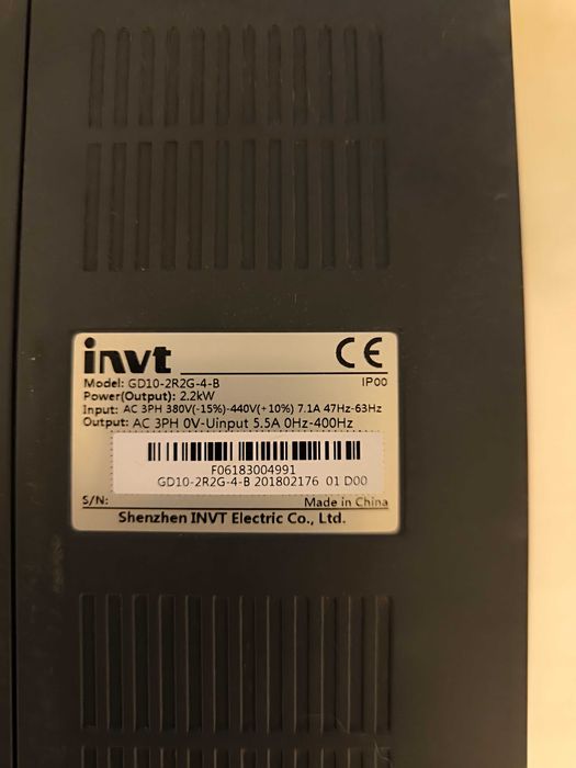 Перетворювач частоти INVT GD10-2R2G-4-B