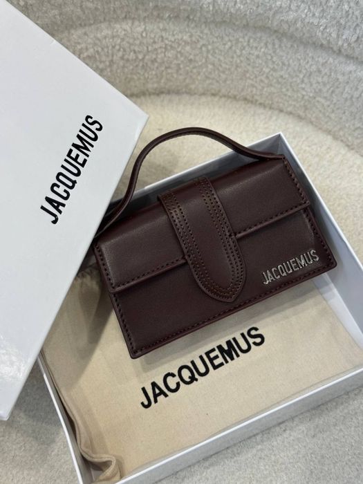 Сумка Jacquemus в коробці чорна і коричнева менша