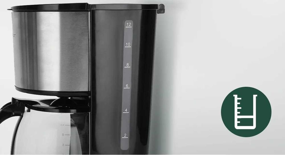 Ekspres przelewowy Benno 1,5 l czarny Aigostar