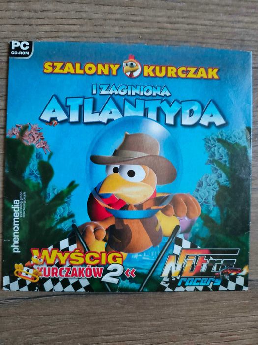 Płyta CD z grą - Szalony kurczak i zaginiona atlantyda