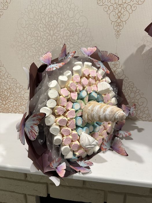 Букети з цукерок, чоловічі, дитячі, смачні.