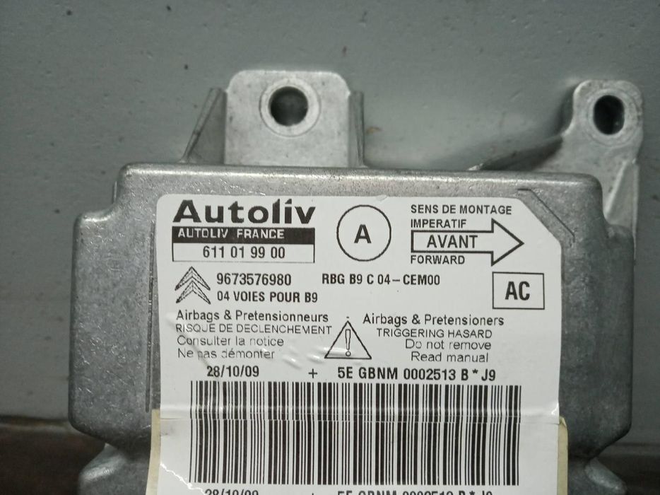 CENTRALINA AIRBAG CITROEN BERLINGO 2009 -9673576980
