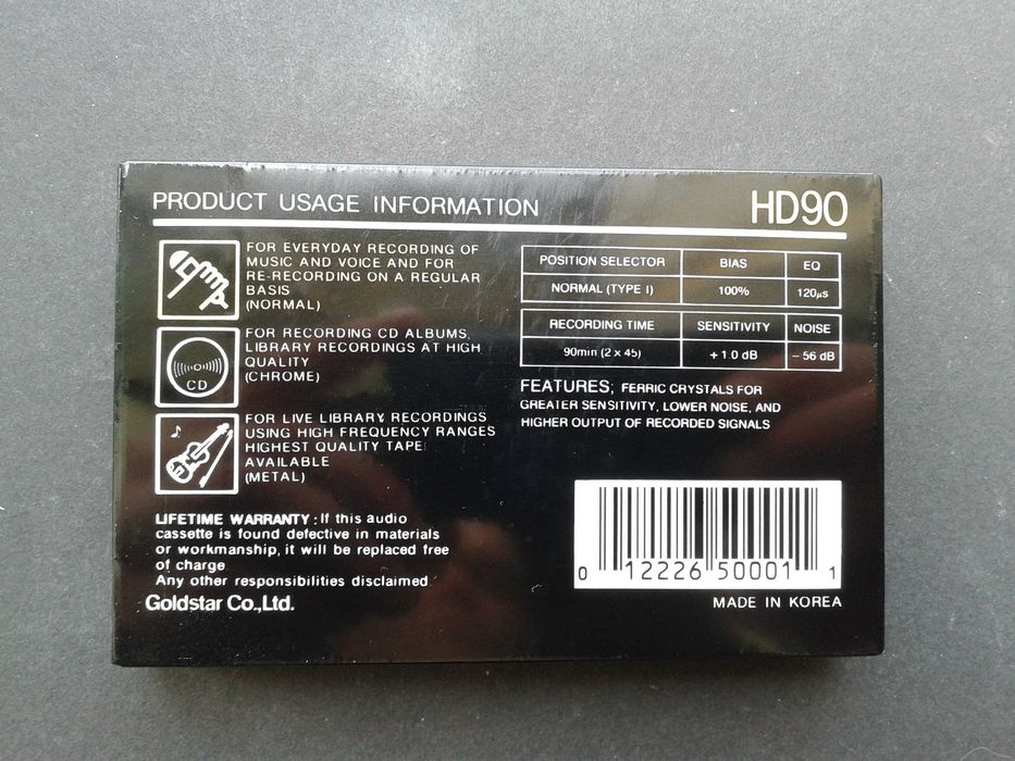 Аудиокассеты GoldStar HP 90 (2Pack), GoldStar HD90: 280 грн. - CD / DVD ...
