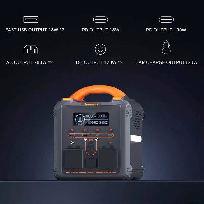 Зарядная станция NewsMy S600P, 700 Вт, 554 Вт/час