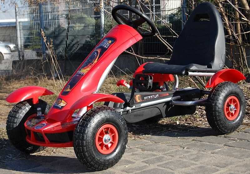 BAWIBUS.PL pojazd GOKART NA PEDAŁY pompowane koła auto jeździk do 50KG