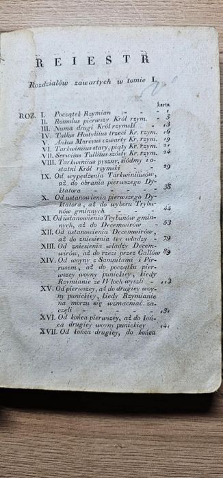 ,,Historya Rzymska " t. 1,Oliver Goldsmith