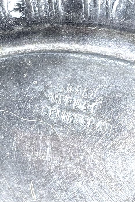 Lindas taças ovais antigas com banho em prata inglesa e espanhola