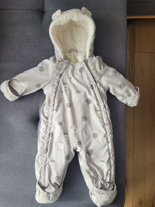 Kombinezon H&M 68 z uszkami miś