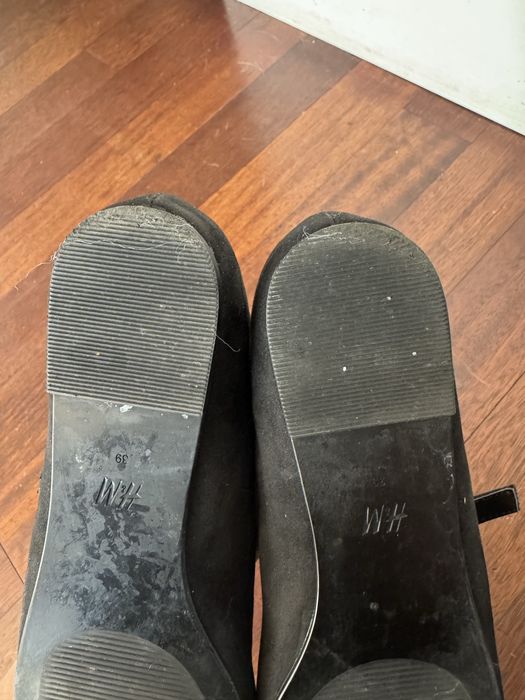 BALERINY MARY JANE H&M czarne rozm 39